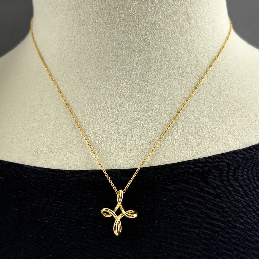 Tiffany & Co Necklace YG Yellow Gold Pendant — view 3