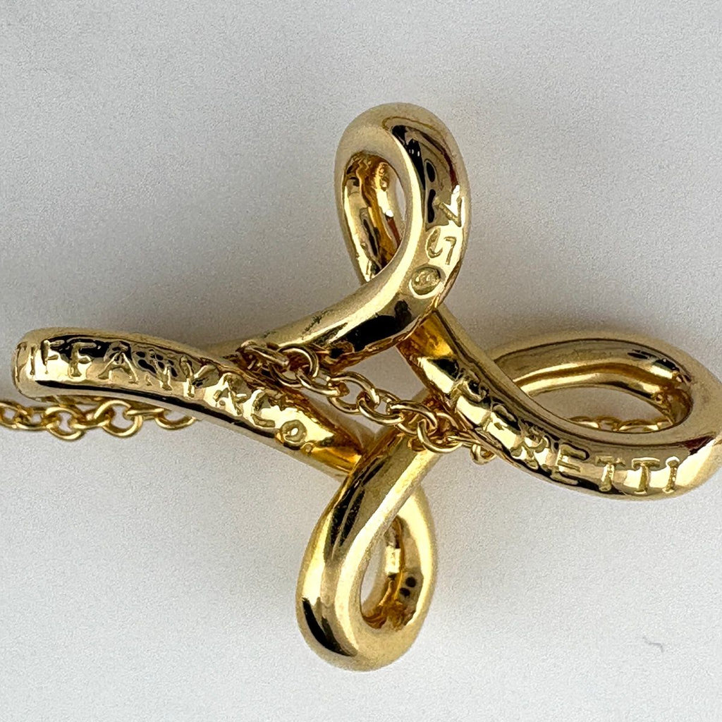 Tiffany & Co Necklace YG Yellow Gold Pendant — view 4