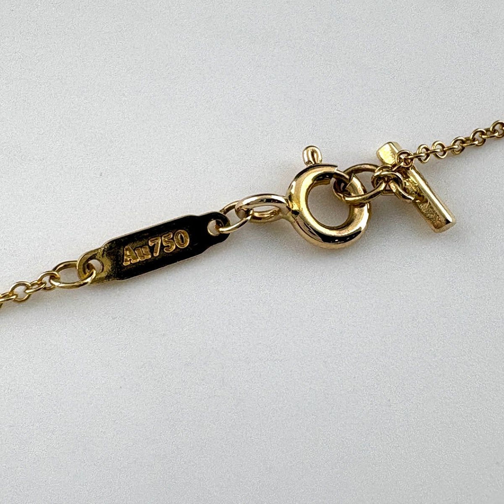 Tiffany & Co T Smile Mini Necklace YG Yellow Gold Pendant — view 3