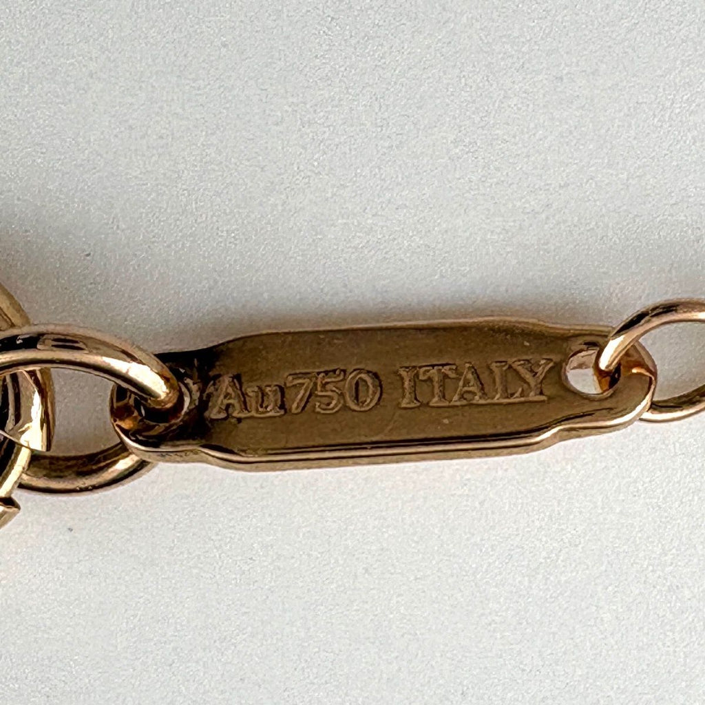 Tiffany & Co Full Droplet Stem Necklace PG Pink Gold Pendant Pave Diamond — view 5