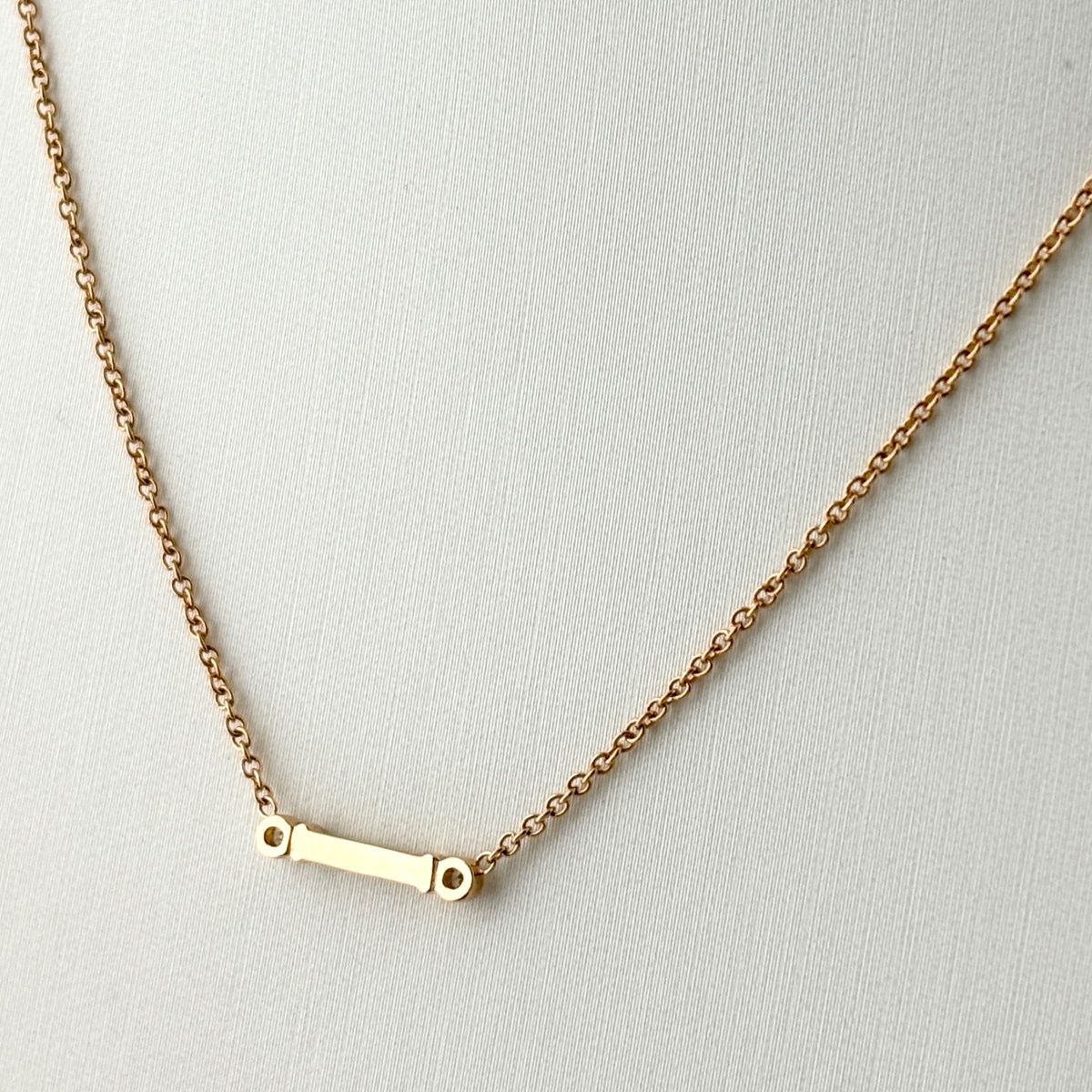 Tiffany & Co Full Droplet Stem Necklace PG Pink Gold Pendant Pave Diamond — view 2