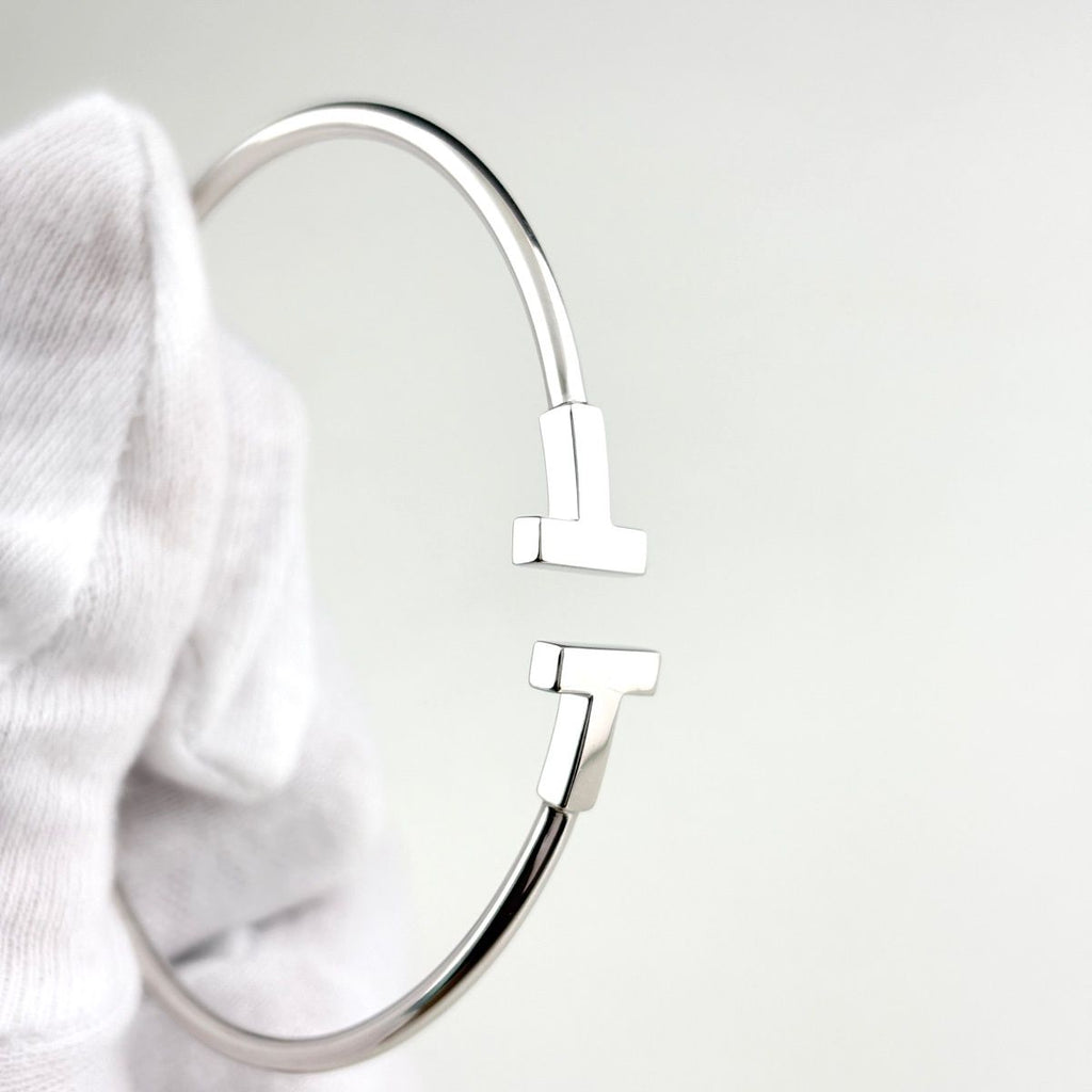 Tiffany & Co T Wire Bangle Bracelet — view 2
