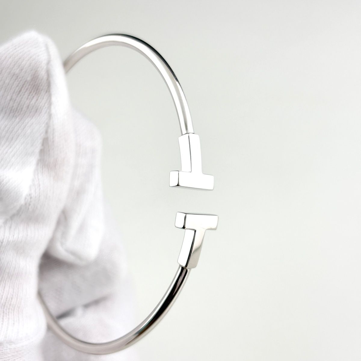 Tiffany & Co T Wire Bangle Bracelet — view 2