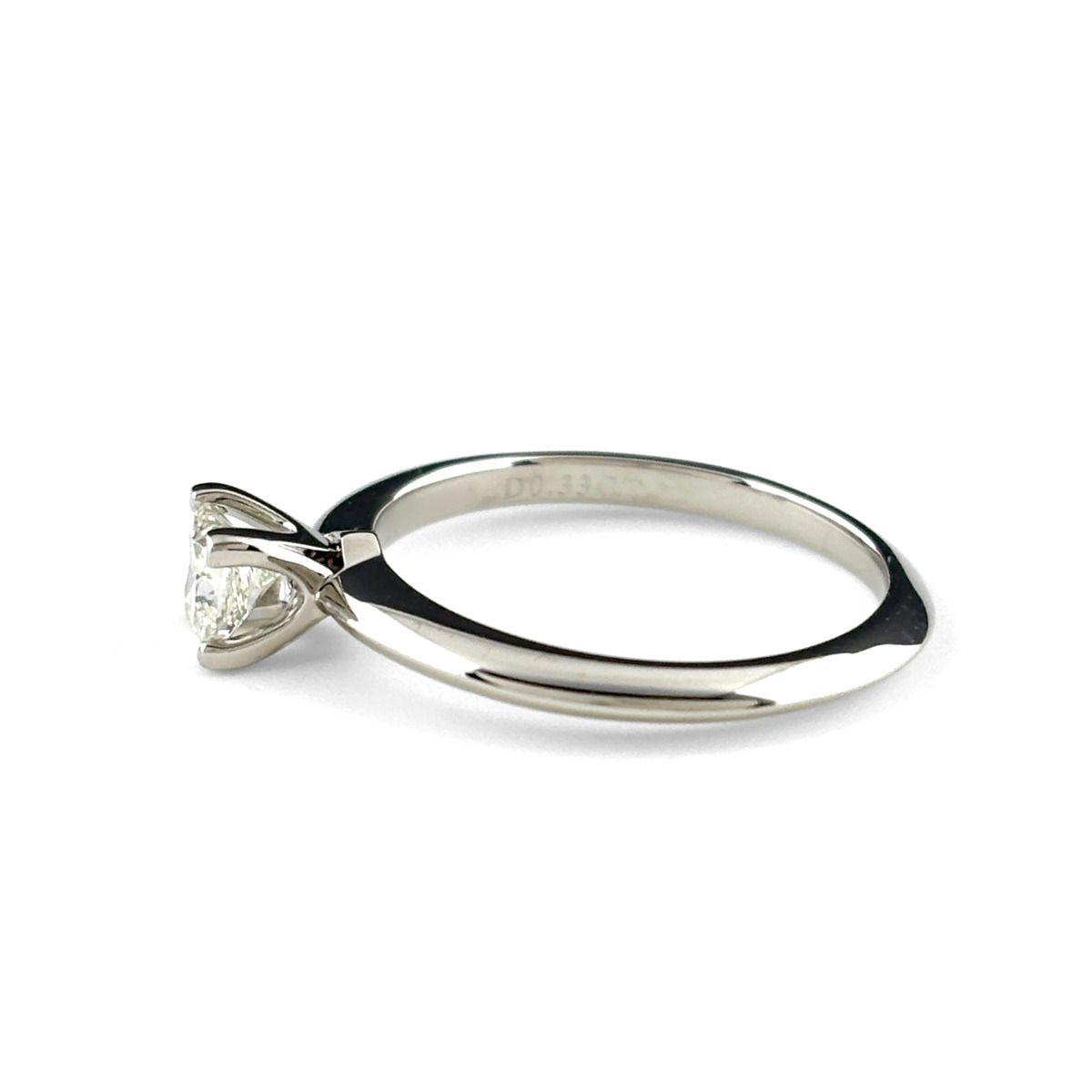 Tiffany & Co Solitaire Ring Platinum Diamond — view 4