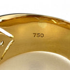 Celine Pave Diamond Ring YG Yellow Gold