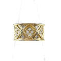 Celine Pave Diamond Ring YG Yellow Gold