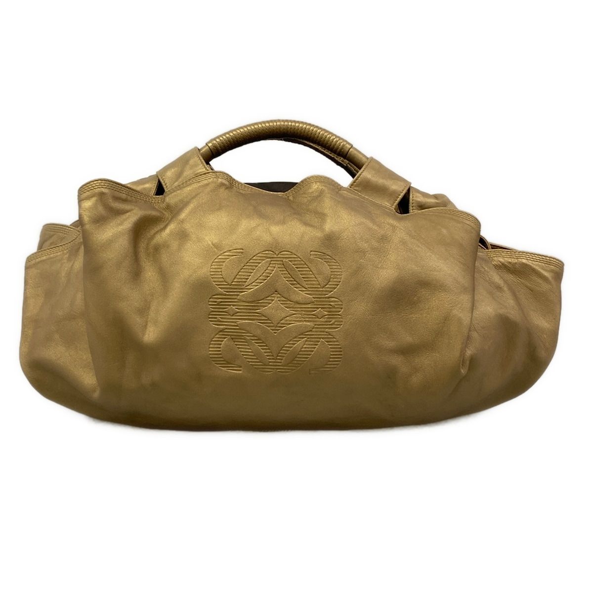 Loewe Handbag Nappa Aire Gold Leather