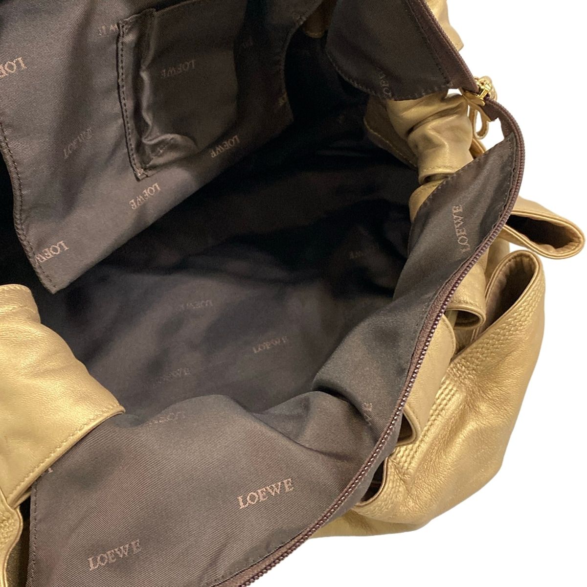 Loewe Handbag Nappa Aire Gold Leather — view 7