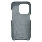 Dior Mobile Phone Case Lady Cannage Stitch Light Blue for Lambskin — view 2