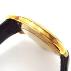 Tiffany & Co Watch Mark Round 18k Yellow Gold Leather Silver — view 9