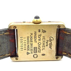 Cartier Watch Must Tank Vermeil 925 Opalan Croco Silver — view 3