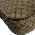 Gucci Shoulder Bag GG Plus Supreme Beige Dark Brown Leather — view 6