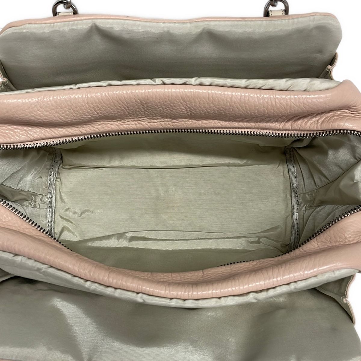 Loewe Handbag Lola Pink Ivory Leather — view 7