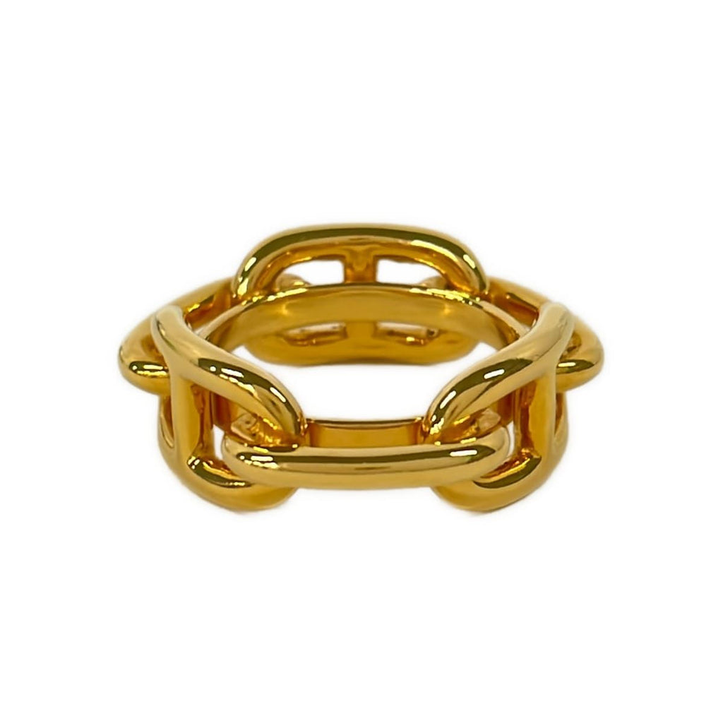 Hermes Scarf Ring Chaine D'ancre Gold — view 2