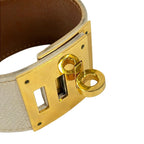 Hermes Bracelet Tall Ivory Gold — view 4