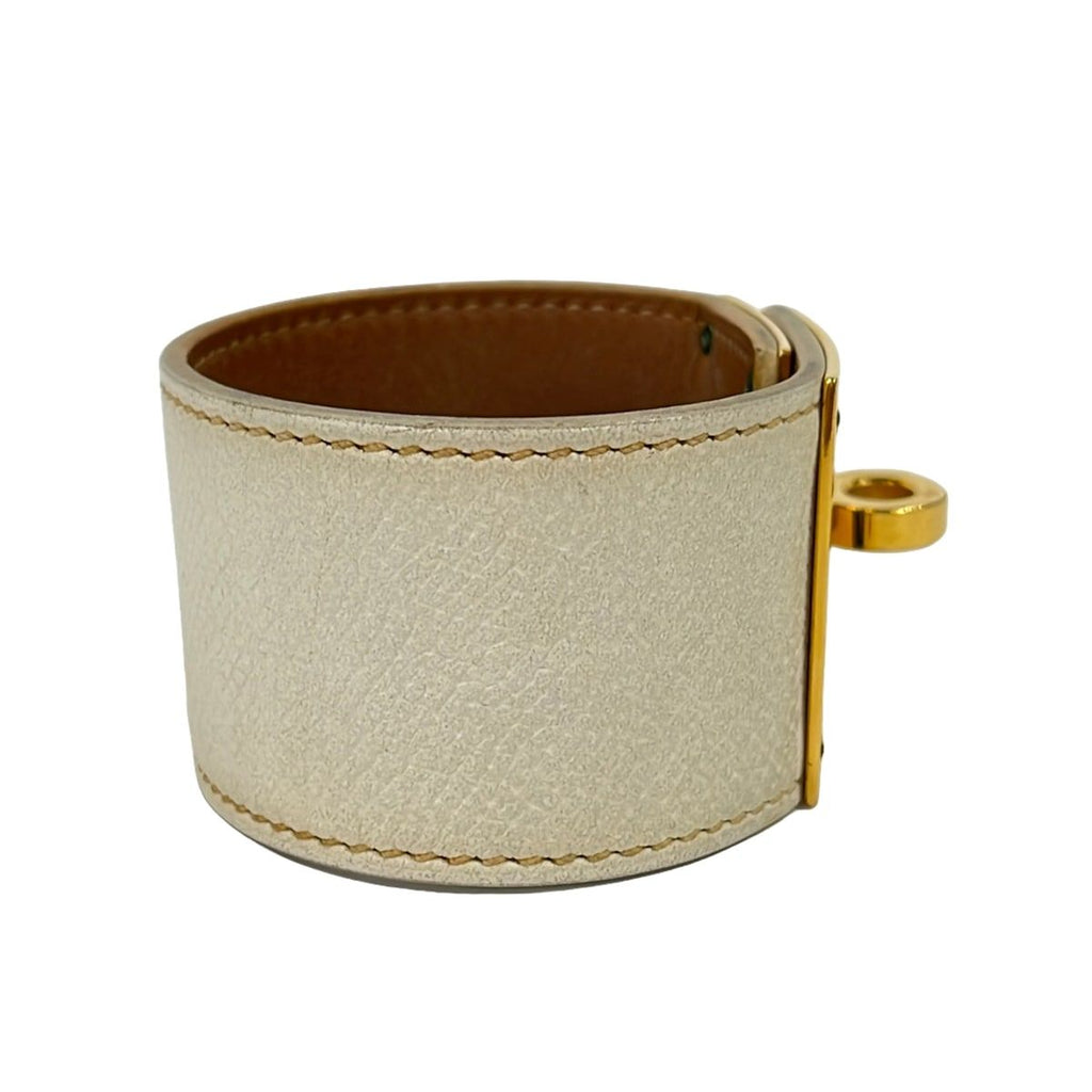 Hermes Bracelet Tall Ivory Gold — view 2