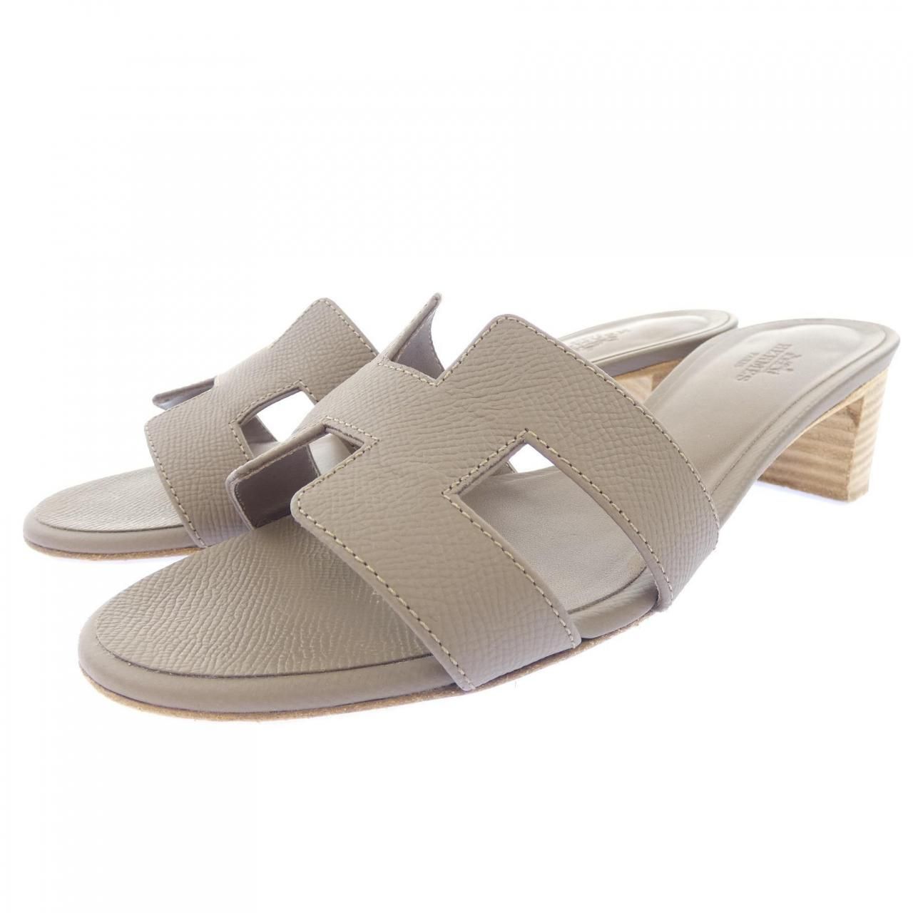 Hermes Oasis Sandals Brown — view 3