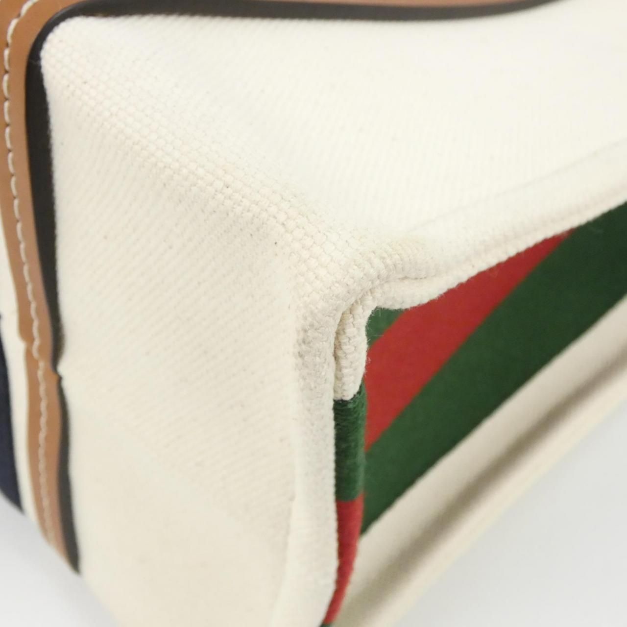 Gucci Fabcl Bag Handbag White — view 3