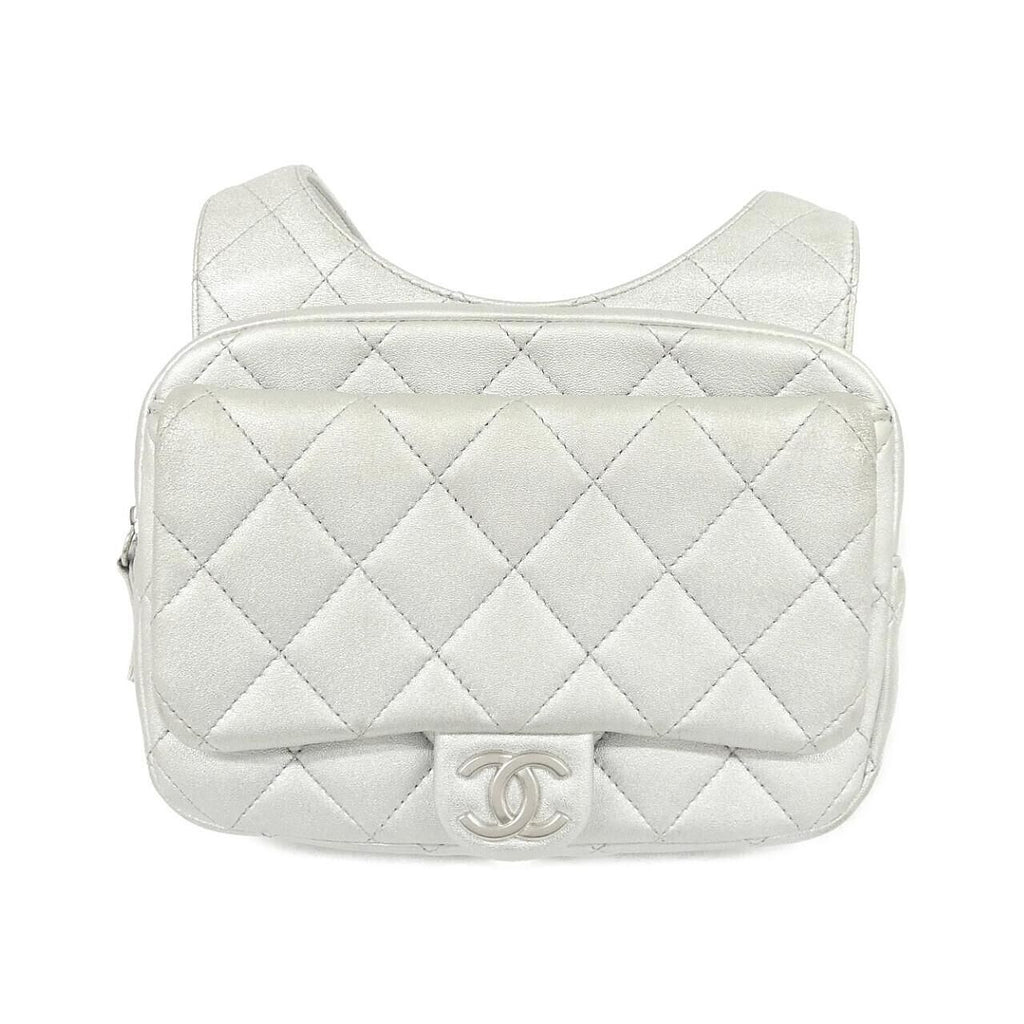 Chanel Backpack Silver