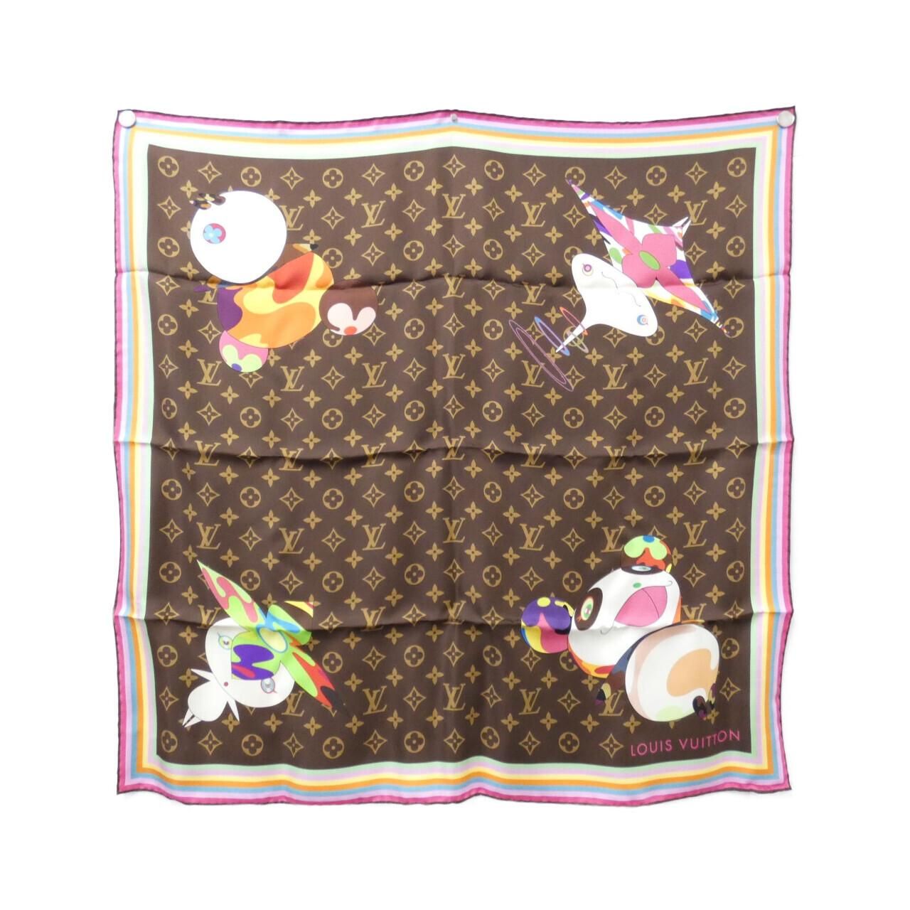 Louis Vuitton Monogram Carre Super Flat Scarf