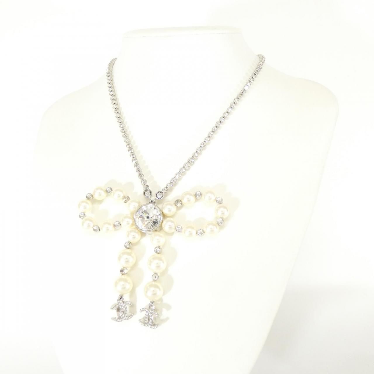 Chanel Necklace Silver — view 5