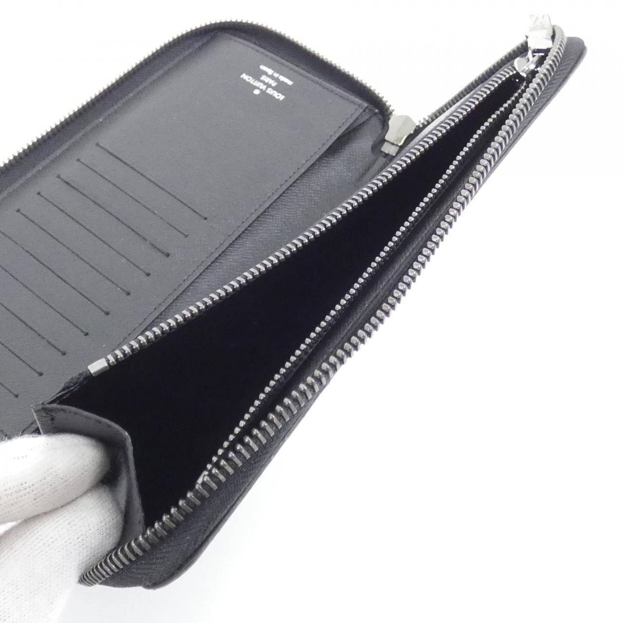 Louis Vuitton Monogram Eclipse Zippy Wallet Vertical — view 7