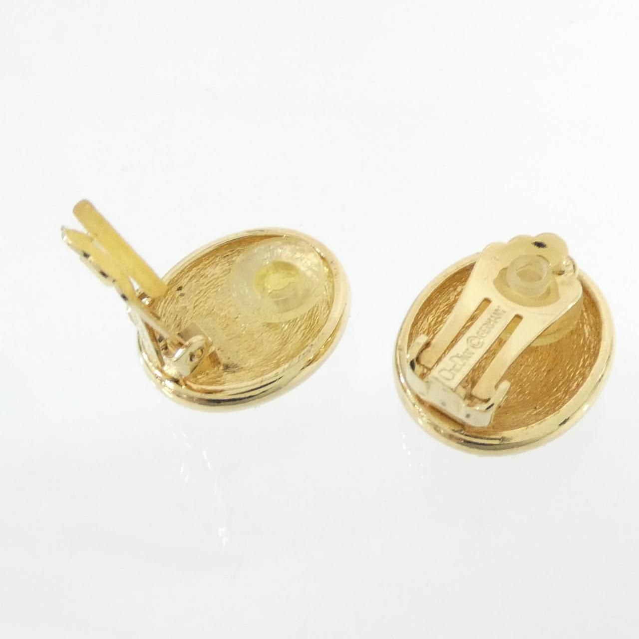 Dior Vintage Earrings Gold — view 3