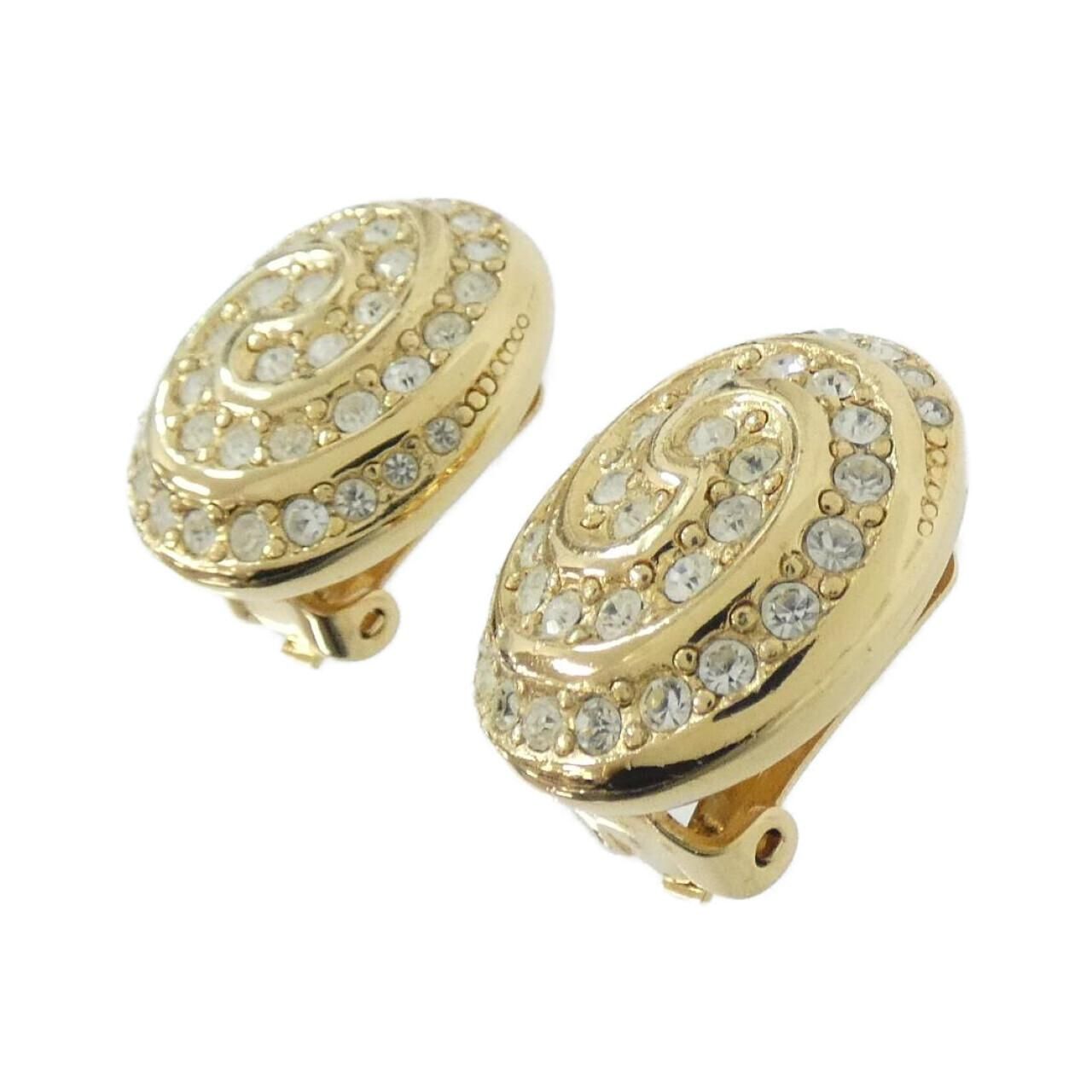 Dior Vintage Earrings Gold — view 2
