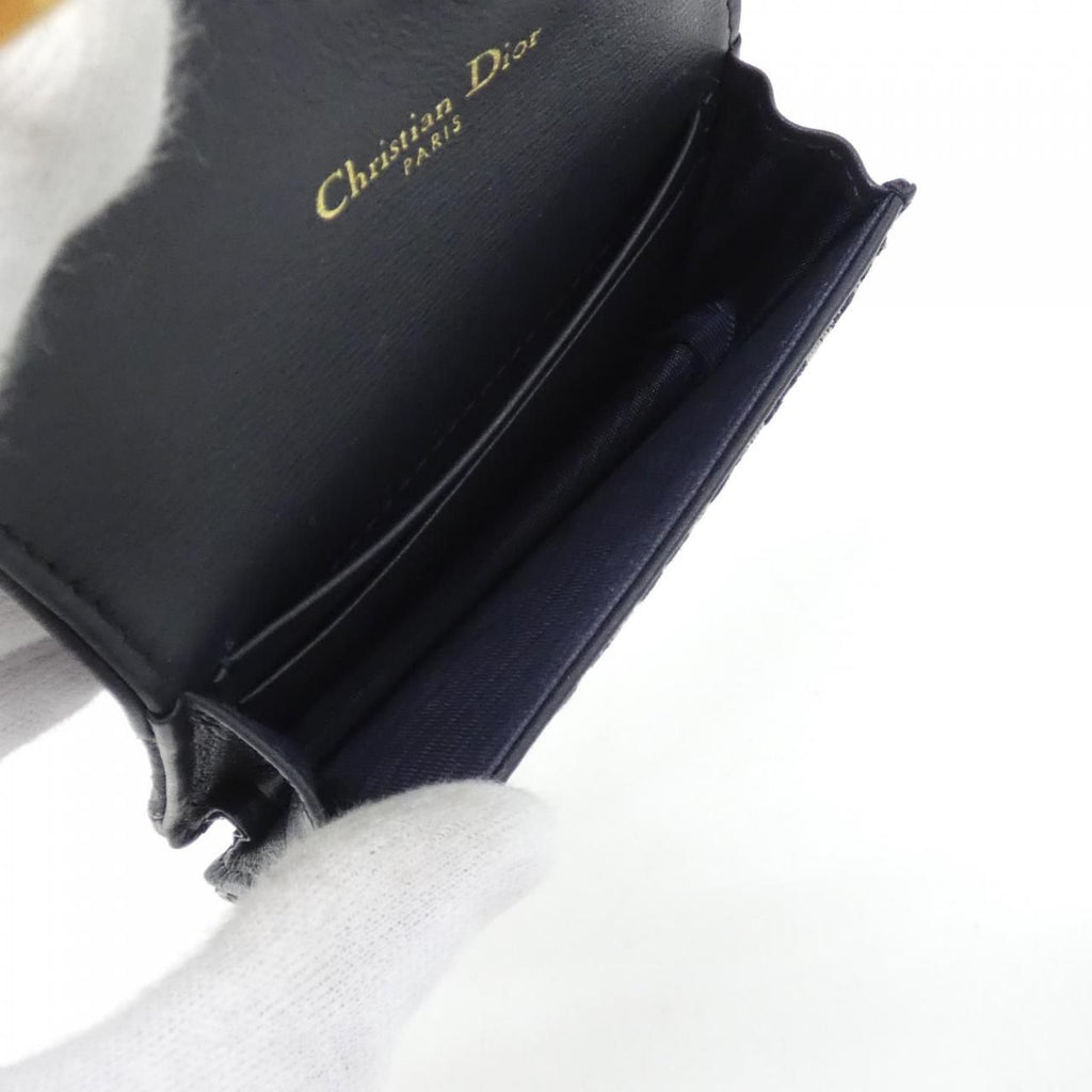 Dior Oblique Saddle Blue Card Holder Case — view 9