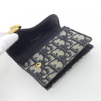Dior Oblique Saddle Blue Card Holder Case — view 7
