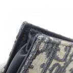 Dior Oblique Saddle Blue Card Holder Case — view 3