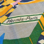 Hermes les Douze Leopards Carre Shawl Scarf — view 4