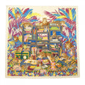 Hermes les Douze Leopards Carre Shawl Scarf