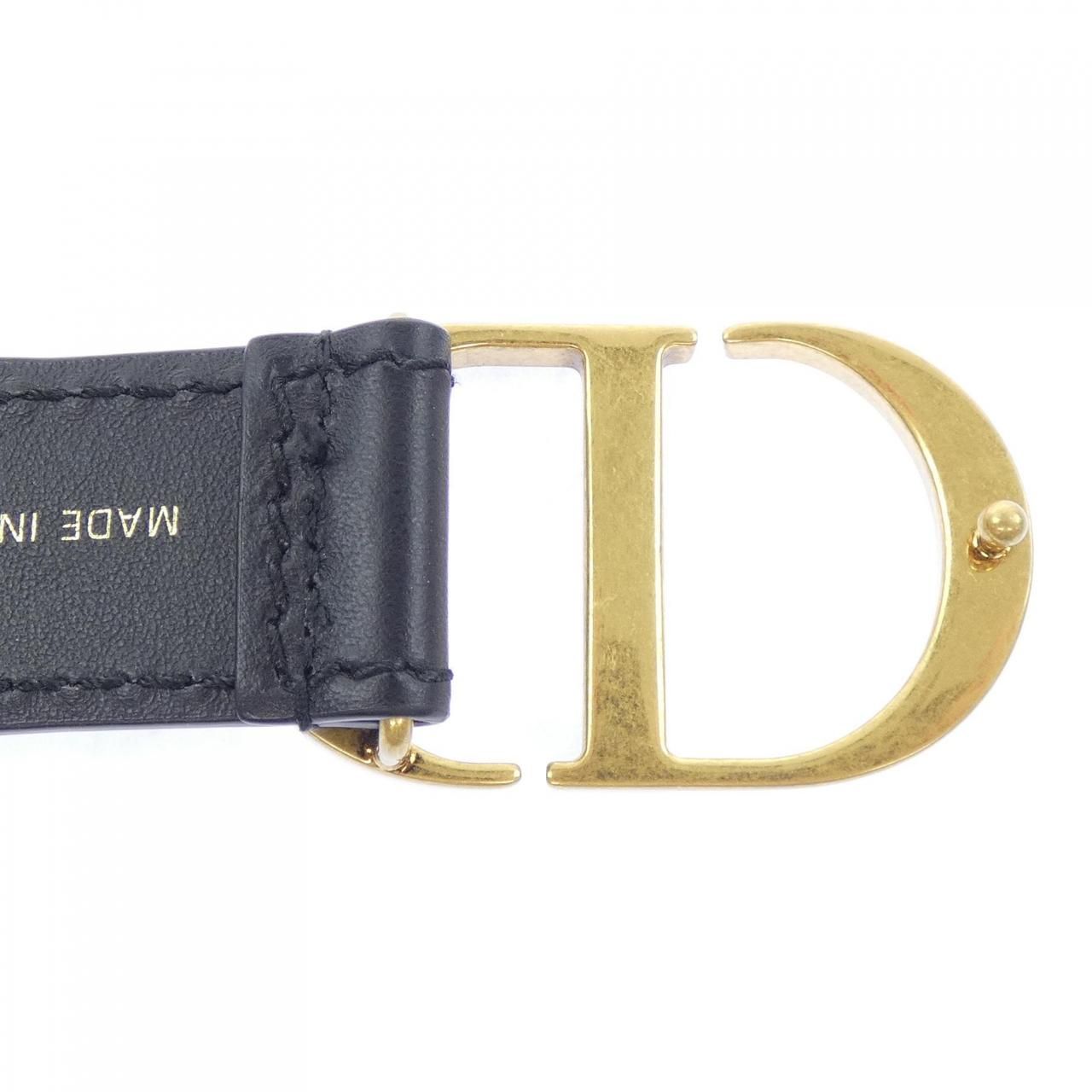 Dior Embroidery Belt Navy — view 4