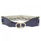 Dior Embroidery Belt Navy