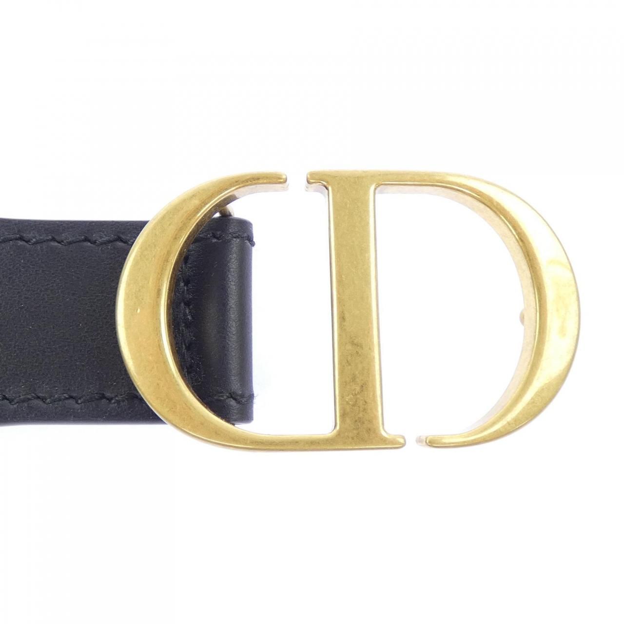 Dior Embroidery Belt Navy — view 3