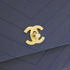 Chanel Bag Handbag Blue — view 6
