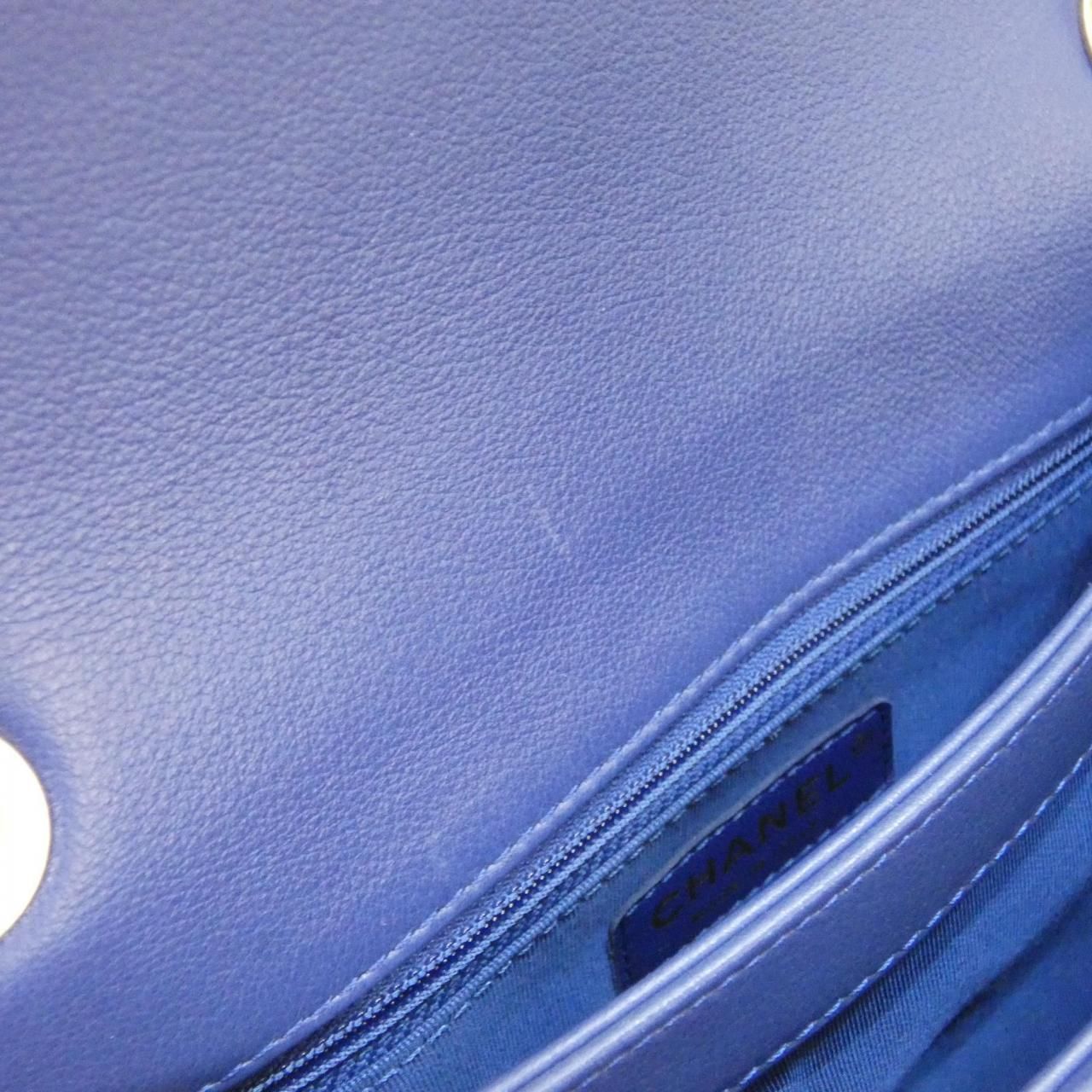 Chanel Bag Handbag Blue — view 9
