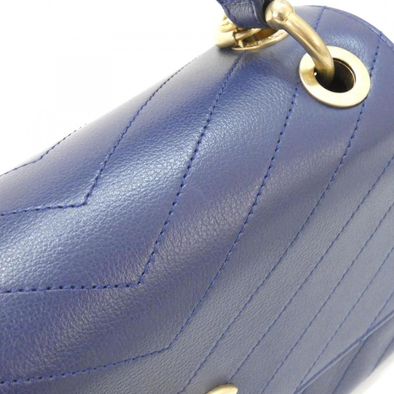 Chanel Bag Handbag Blue — view 5