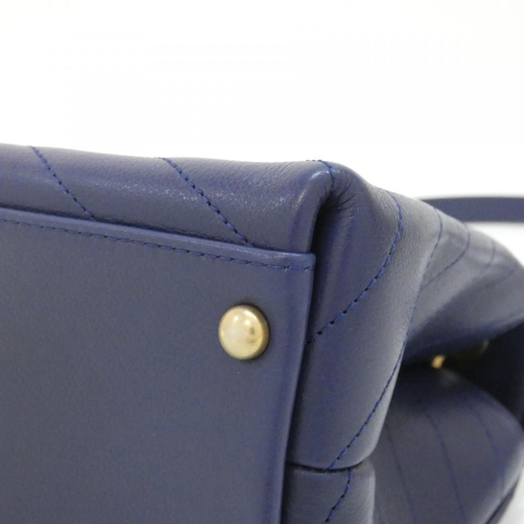 Chanel Bag Handbag Blue — view 3
