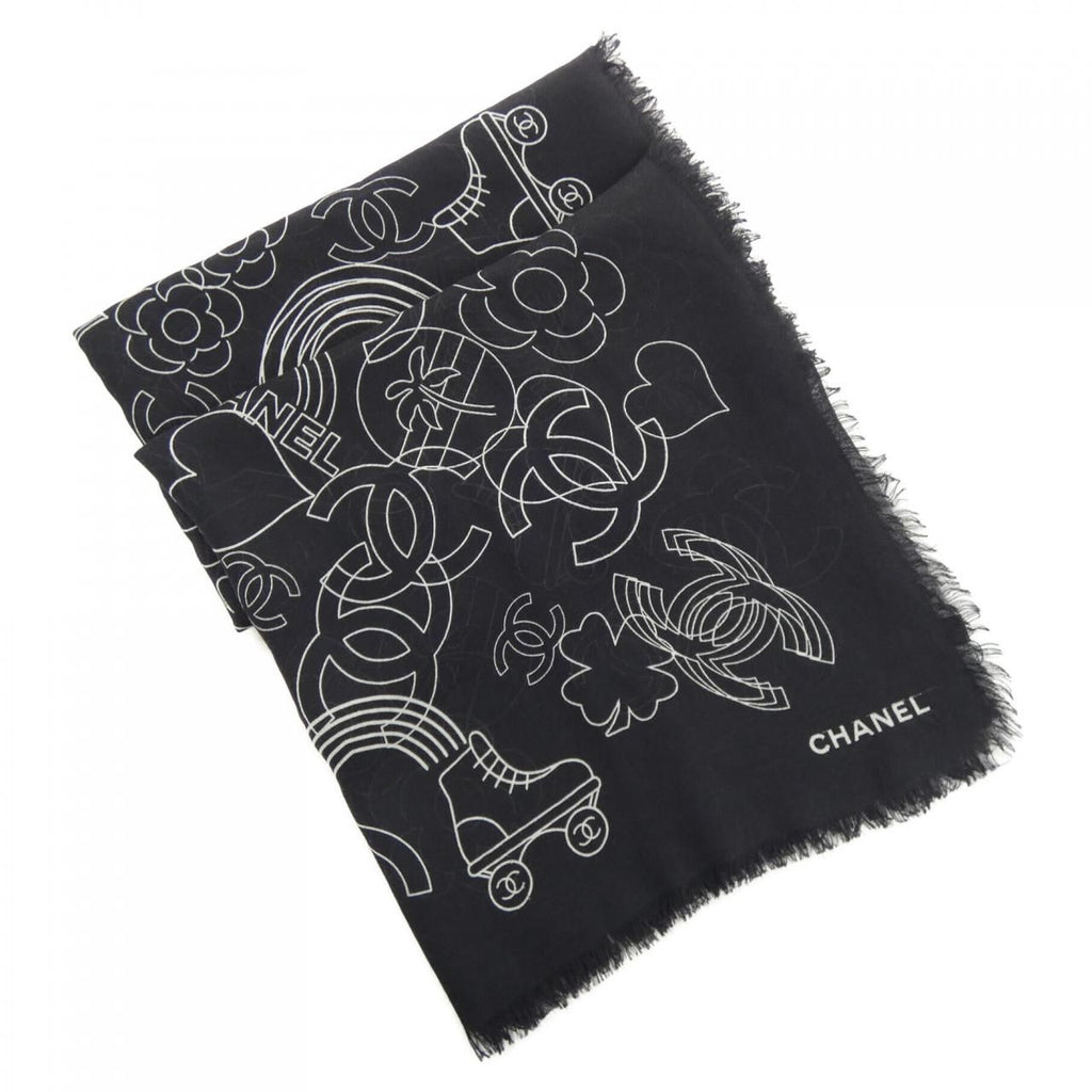 Chanel Stole Scarf Black