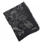 Chanel Stole Scarf Black