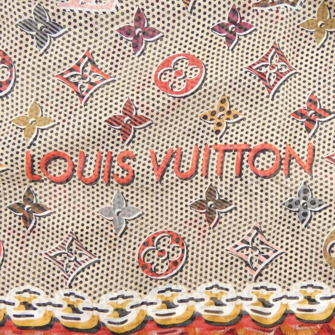Louis Vuitton Etole Giant Pop Monogram Stole Scarf — view 4