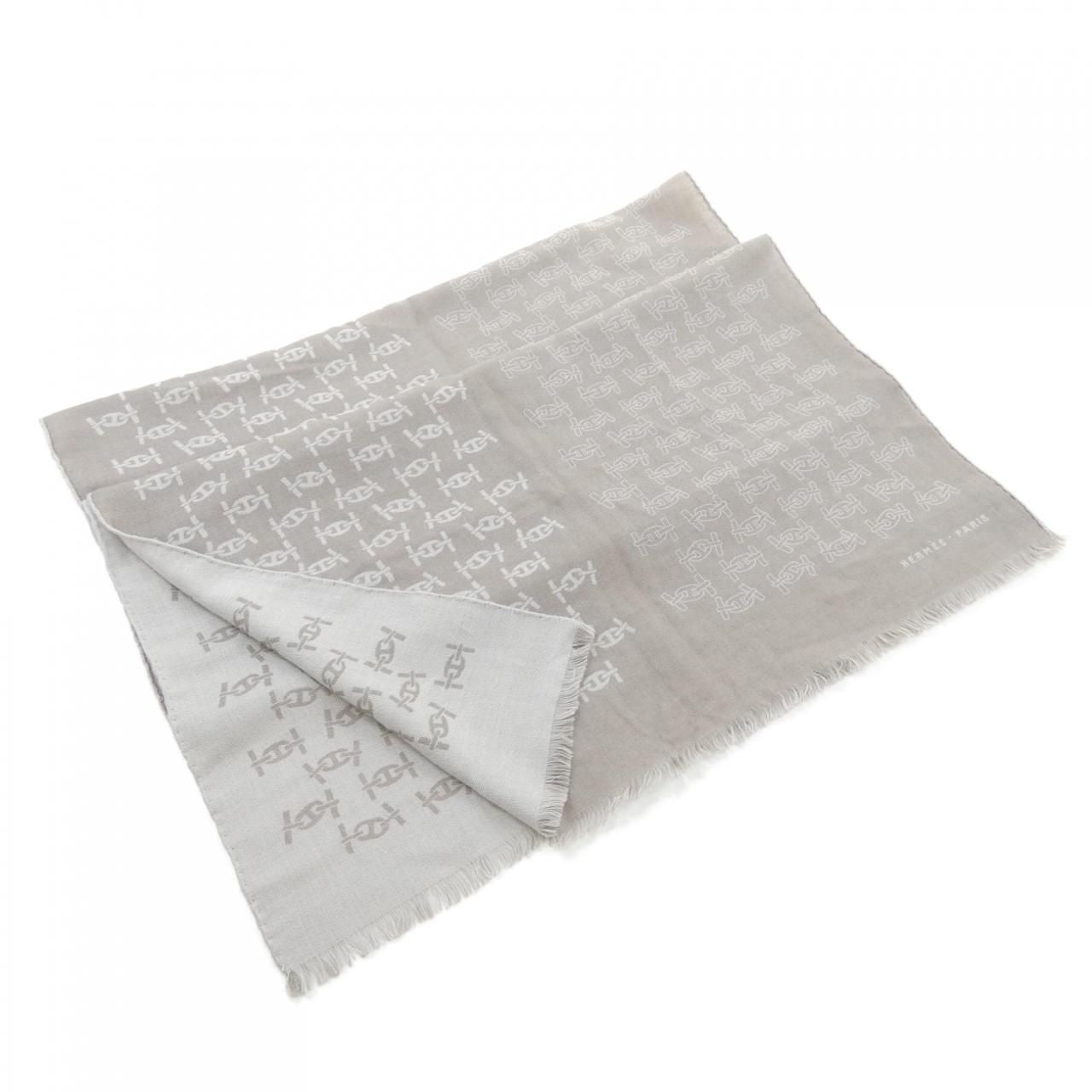 Hermes Stole Scarf Gray