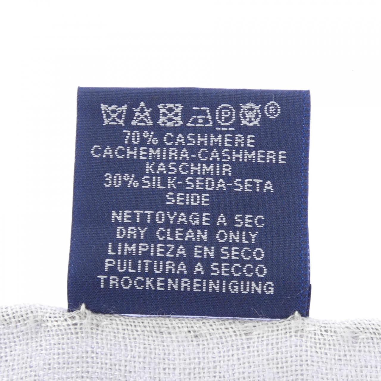 Hermes Stole Scarf Gray — view 3