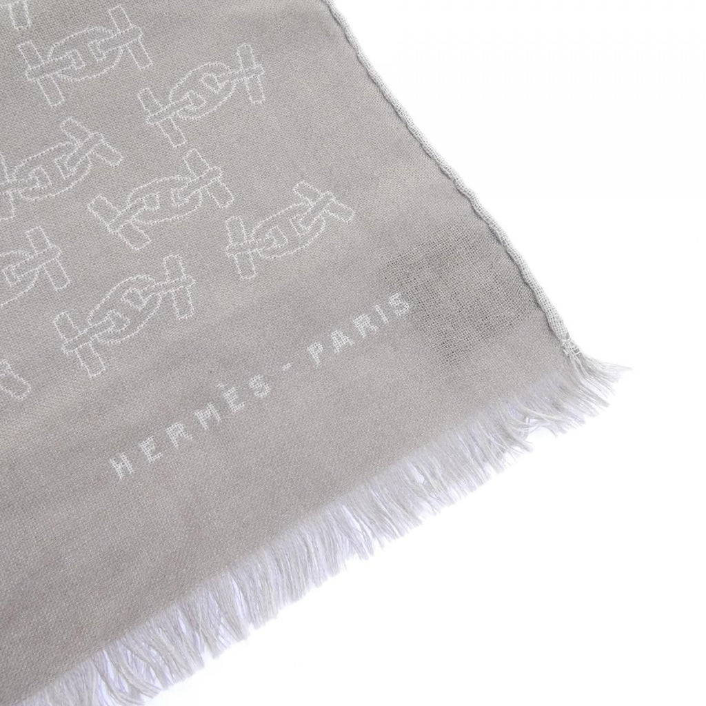 Hermes Stole Scarf Gray — view 2