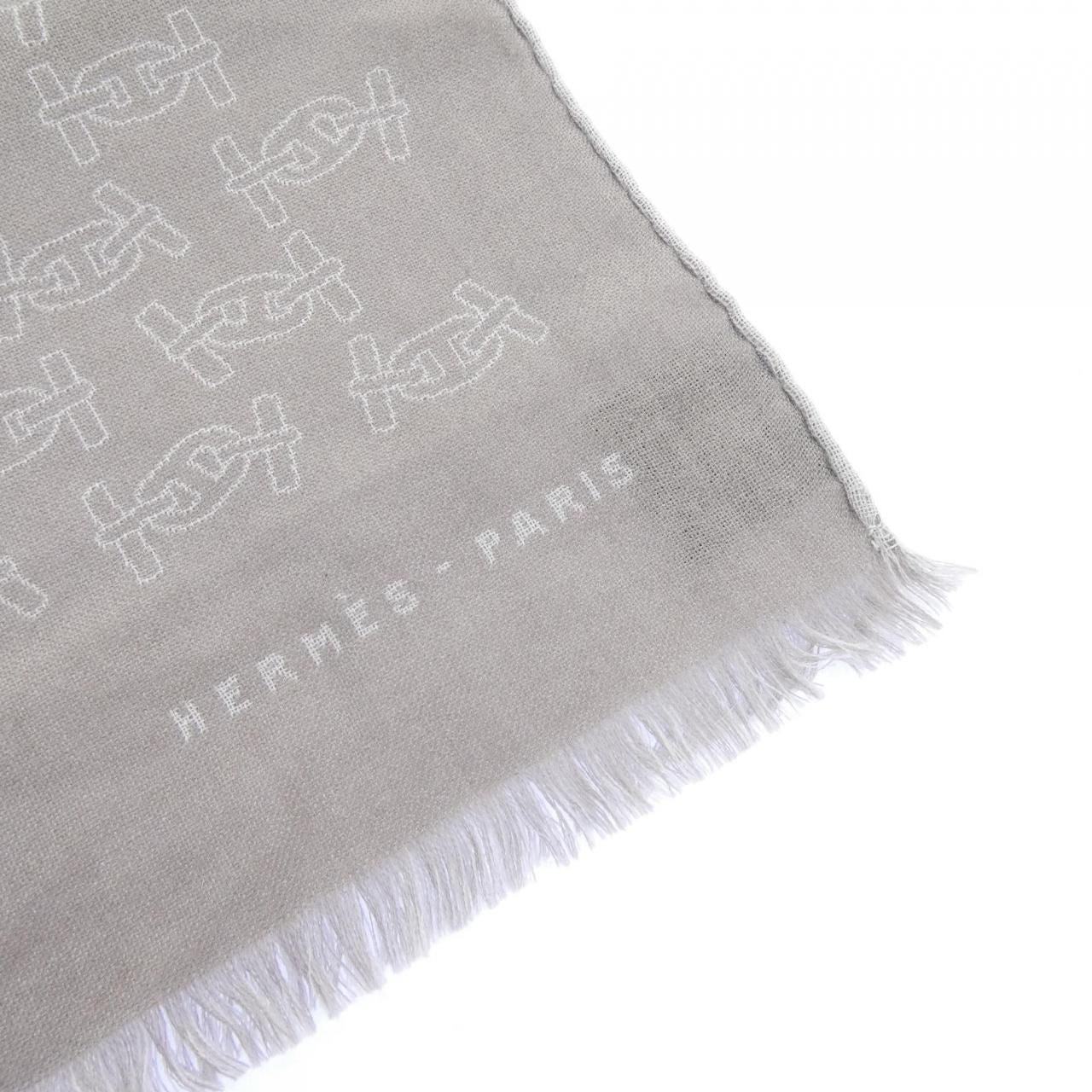 Hermes Stole Scarf Gray — view 2