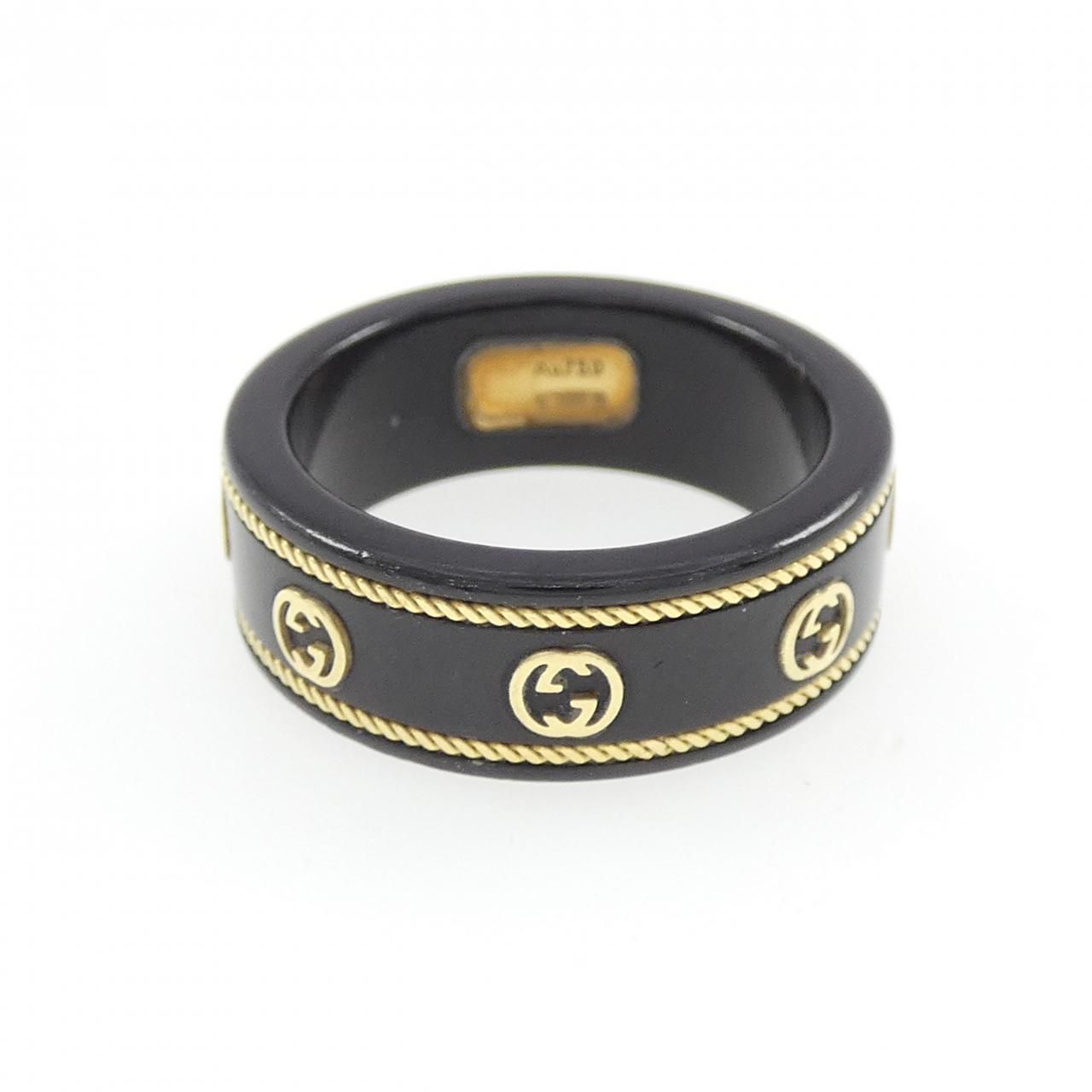 Gucci Interlocking Ring Gold — view 2