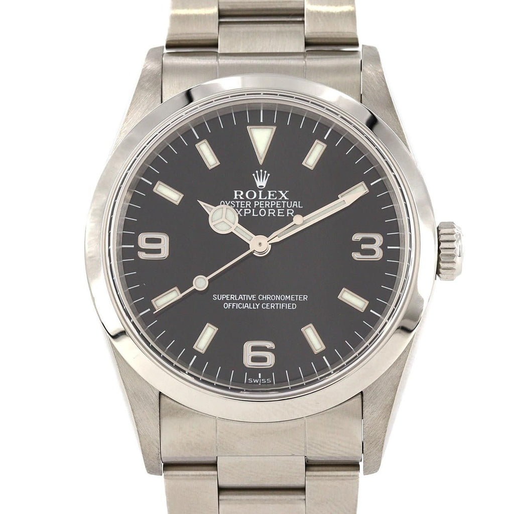 Rolex Explorer I SS Automatic Winding a Number Watch