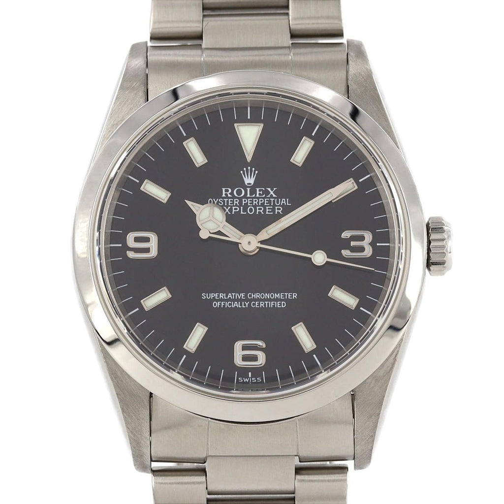 Rolex Explorer I SS Automatic Winding a Number Watch